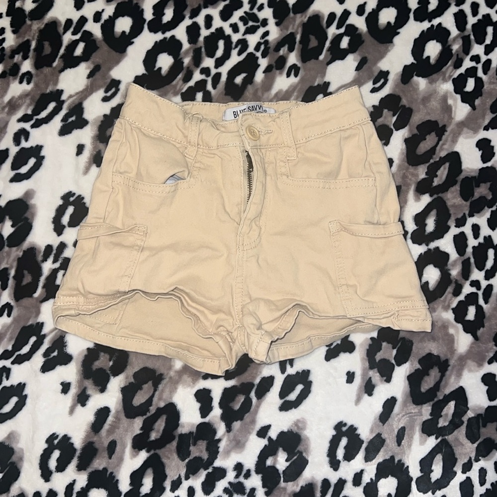 Blue savvy khaki shorts